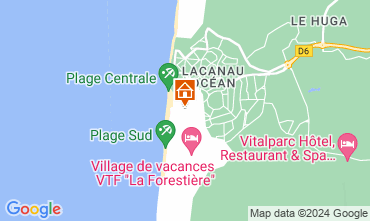 Mapa Lacanau Apartamentos 114113