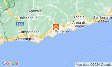 Mapa Sanremo Apartamentos 107965