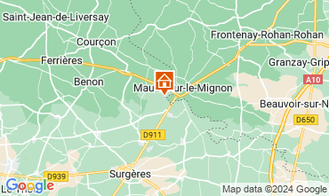 Mapa La Rochelle Casa de turismo rural/Casa de campo 121375