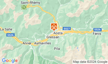 Mapa Aosta Apartamentos 124490