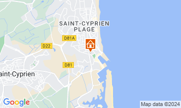 Mapa Saint Cyprien Plage Apartamentos 112958