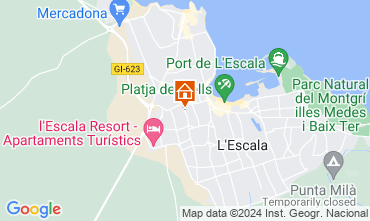 Mapa L'Escala Apartamentos 122802