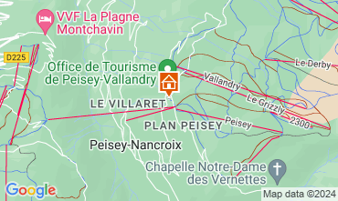 Mapa Peisey-Vallandry Apartamentos 121219