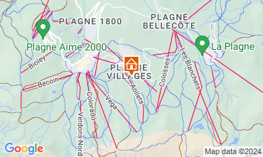 Mapa La Plagne Apartamentos 2136