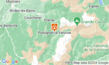 Mapa Pralognan la Vanoise Apartamentos 126170