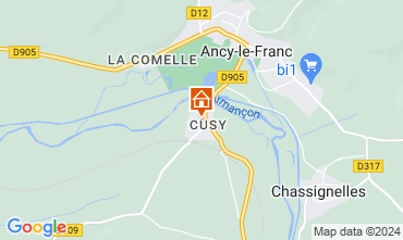 Mapa Ancy-le-Franc Casa 128781