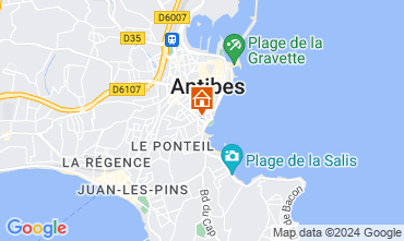 Mapa Antibes Apartamentos 128840