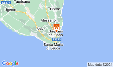 Mapa Santa Maria di Leuca Apartamentos 86843