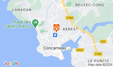 Mapa Concarneau Apartamentos 54537