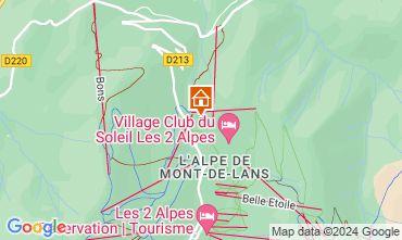 Mapa Les 2 Alpes Apartamentos 120571