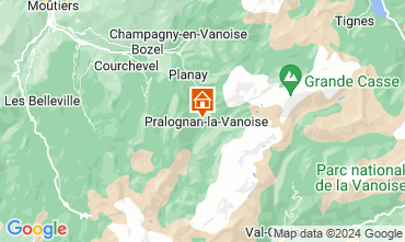 Mapa Pralognan la Vanoise Apartamentos 16983