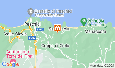 Mapa Peschici Apartamentos 76980