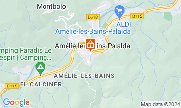 Mapa Amlie-Les-Bains Estdio 127305