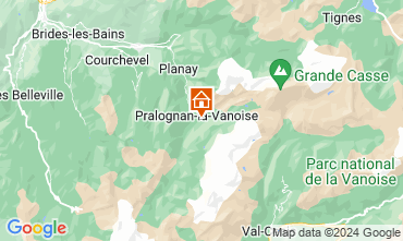 Mapa Pralognan la Vanoise Chal 74329