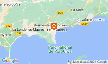 Mapa Le Lavandou Casa 123468