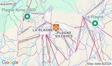 Mapa La Plagne Apartamentos 126180