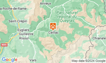 Mapa Ceillac en Queyras Estúdio 561