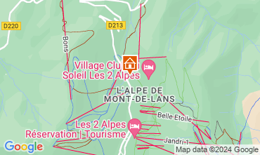 Mapa Les 2 Alpes Apartamentos 87167