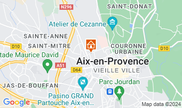 Mapa Aix en Provence Apartamentos 125790