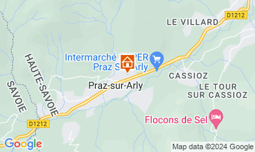 Mapa Praz sur Arly Estdio 92363