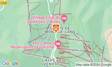 Mapa Les 2 Alpes Apartamentos 85753