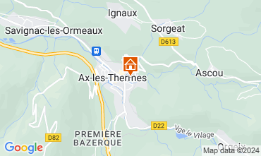 Mapa Ax Les Thermes Casa 108174