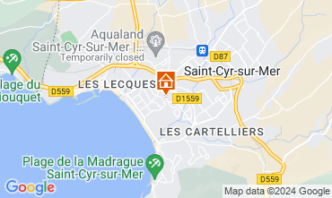 Mapa Saint Cyr sur Mer Apartamentos 54147