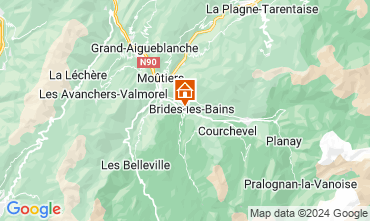 Mapa Brides Les Bains Estdio 106467