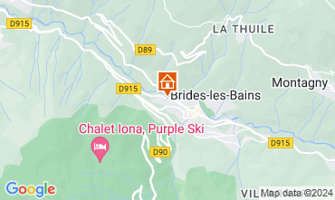 Mapa Brides Les Bains Estdio 106467