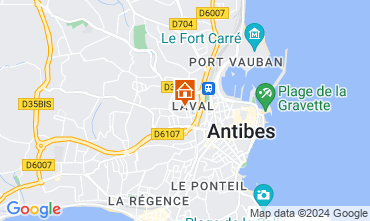 Mapa Antibes Apartamentos 106323