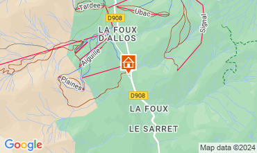 Mapa La Foux d'Allos Estdio 3204