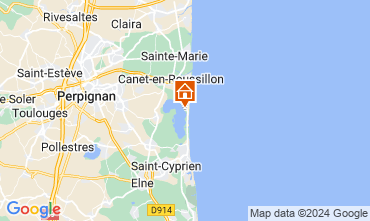 Mapa Canet-en-Roussillon Mobil Home 123795