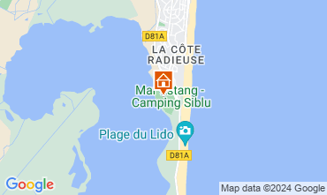 Mapa Canet-en-Roussillon Mobil Home 123795