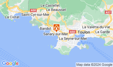 Mapa Sanary-sur-Mer Apartamentos 60723