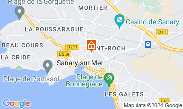 Mapa Sanary-sur-Mer Apartamentos 60723