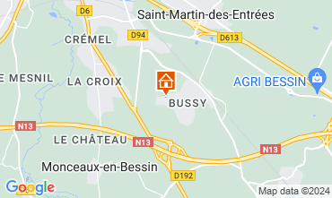 Mapa Bayeux Casa de turismo rural/Casa de campo 119529