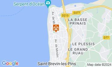 Mapa Saint Brevin les Pins Apartamentos 128372