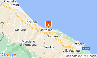 Mapa Cattolica Apartamentos 82196