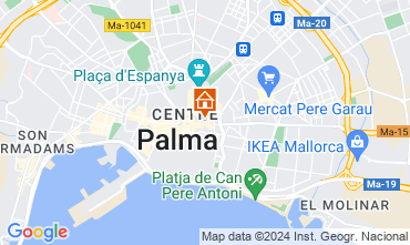 Mapa Palma de Maiorca Apartamentos 128071