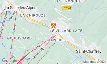 Mapa Serre Chevalier Chal 121470