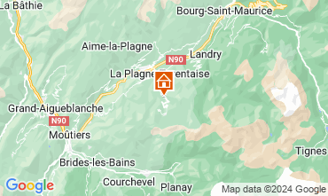 Mapa La Plagne Chalé 50144