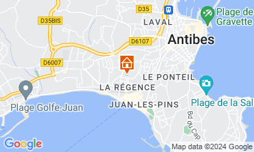 Mapa Juan les Pins Apartamentos 123154