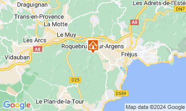 Mapa Roquebrune sur Argens Casa de turismo rural/Casa de campo 128015
