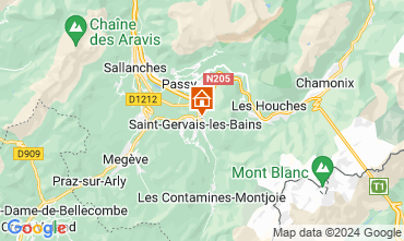 Mapa Saint-Gervais-les-Bains Apartamentos 74408