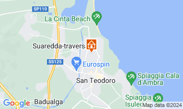 Mapa San Teodoro Apartamentos 129037