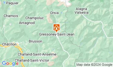 Mapa Gressoney Saint Jean Apartamentos 129089