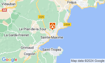 Mapa Sainte Maxime Vivenda 85005