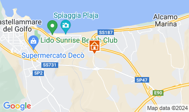 Mapa Castellammare del Golfo Vivenda 128845