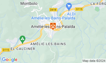 Mapa Amlie-Les-Bains Estdio 80375