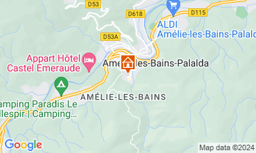 Mapa Amlie-Les-Bains Estdio 74418